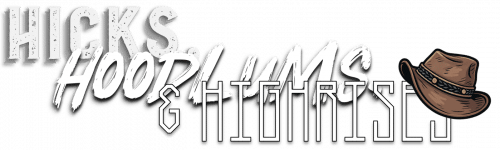 Hicks, Hoodlums, & Highrises - The adventures and revelations of a Spirit-filled nomad, Logo with kangaroo leather hat logotype